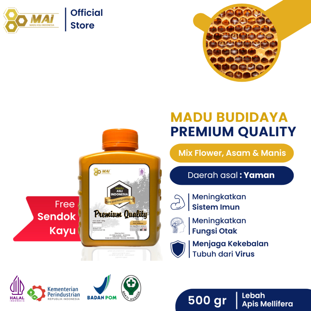 

Madu Premium Quality - Madu Yaman - Madu Kualitas Super / Apis Melifera - Madu Bergaransi dan tersertifikasi/ Madu Asli Indonesia