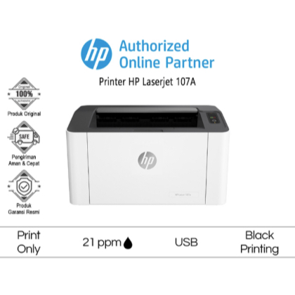 HP Printer Laser 107a ( 4ZB77A ) Mesin Pencetak / Mesin Fotokopy