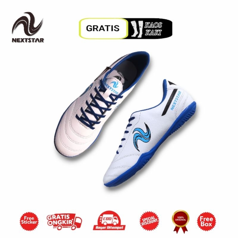 Nextstar - Sepatu Futsal | Nextstar | Fast Run Series | Whiteny Blue | Male Female Sizes