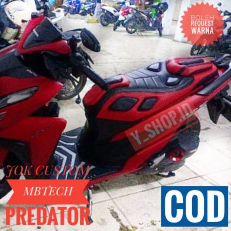 Sarung Jok Vario New 160 Led 150 125 110 Fi Karbu Old Variasi Custom Predator Terbaru