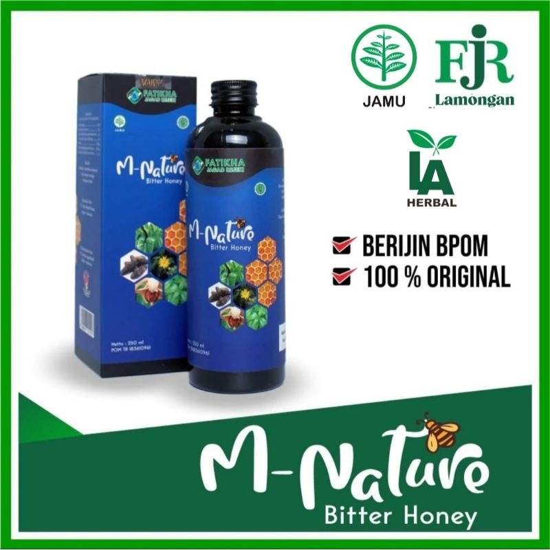 M NATURE MADU LAMBUNG ASLI 250 GR MADU MAGH MADU HITAM l BP POM