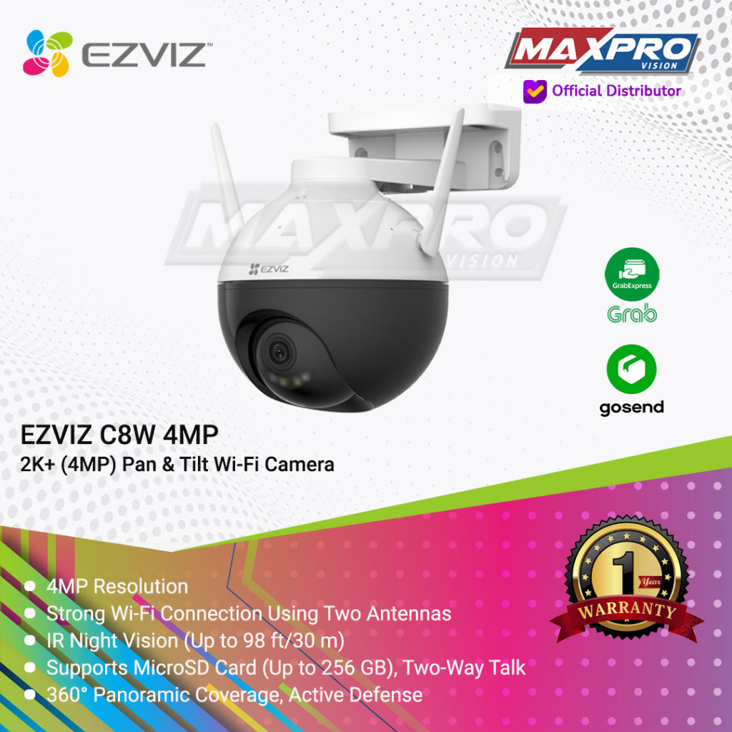 EZVIZ C8W 4MP - IP CAMERA SMART WIRELESS 4MP TWO WAY AUDIO