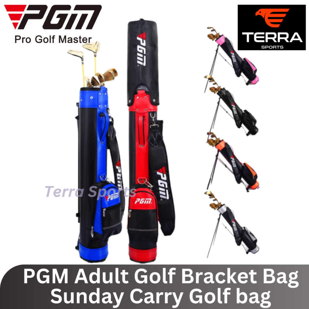 PGM Sunday Golf Stand Bag Waterproof PU Leather Tas Stick Golf Rain Cover Standingbag Standing Bag G