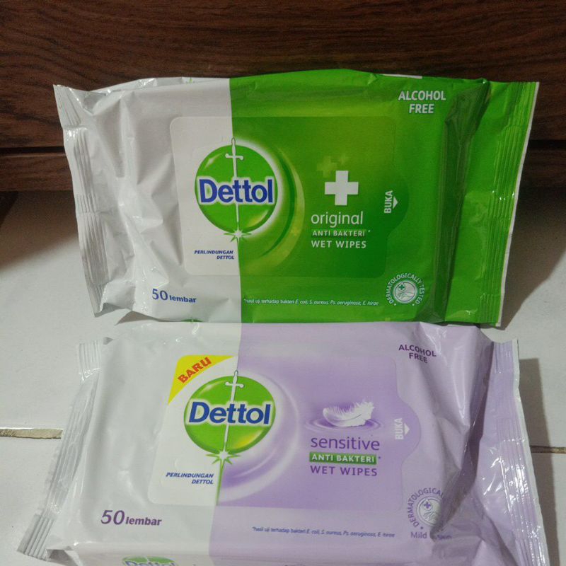 Dettol Wet Wipes 50 sheet / Tisu Basah dettol 50 sheet