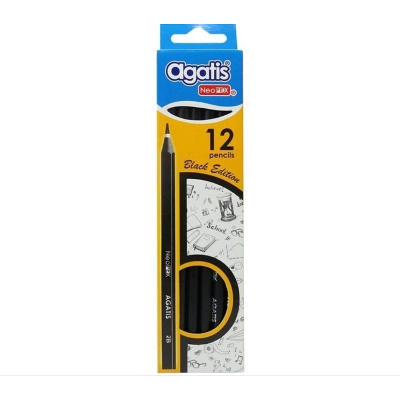

PENSIL 2B AGATIS BLACK EDITION (1 LUSIN)