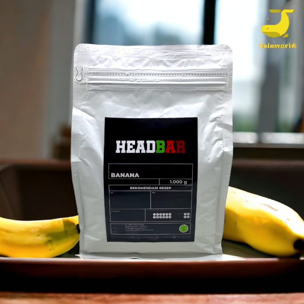 

HEADBAR Powder Banana 1000 g | Bubuk Minuman Rasa Pisang 1000 g