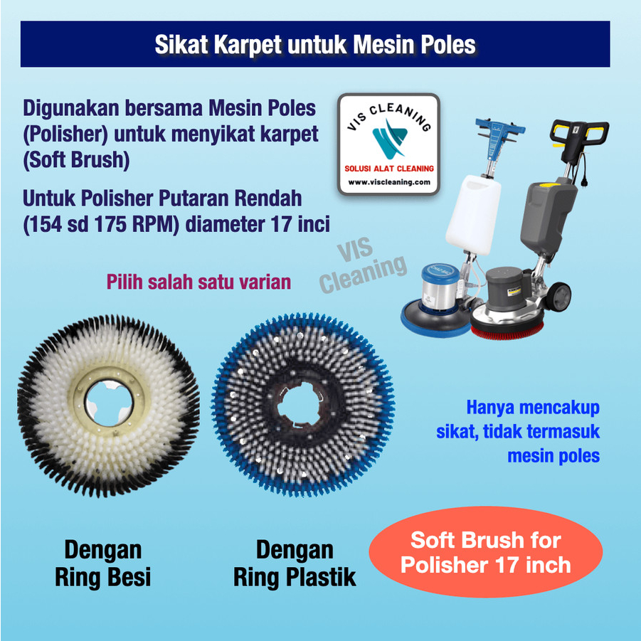 Sikat Karpet untuk Mesin Poles (Soft Brush)