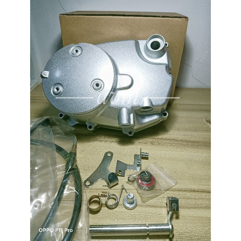 BLOK KOPLING MANUAL warna silver KARISMA,SUPRA X125,KIRANA FULL SET PNP MEREK HONDA BAHAN TEBAL
