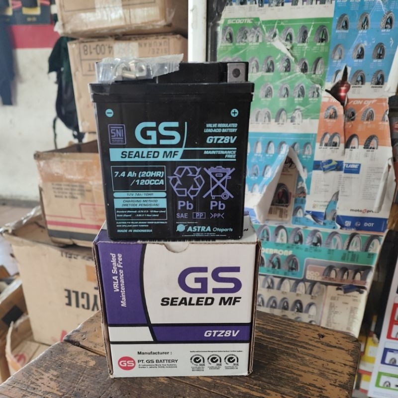 aki gs astra mf gtz8v (asli astra) xmax 250, r25, mt25, cbr250, vespa
