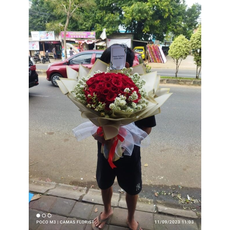 bouquet bunga besar