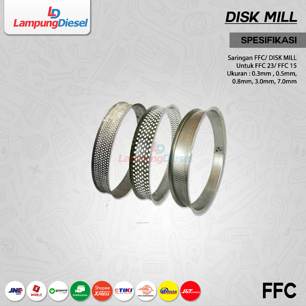FFC 23 Saringan Gilingan Tepung Disk Mill