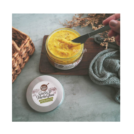 

Ghee Garlic & Herbs (Grass Fed Ghee Clarified Butter) 200 gr
