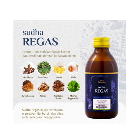Rahsa Nusantara, SUDHA REGAS / Regas Dewasa / BPOM / HALAL 200 ml