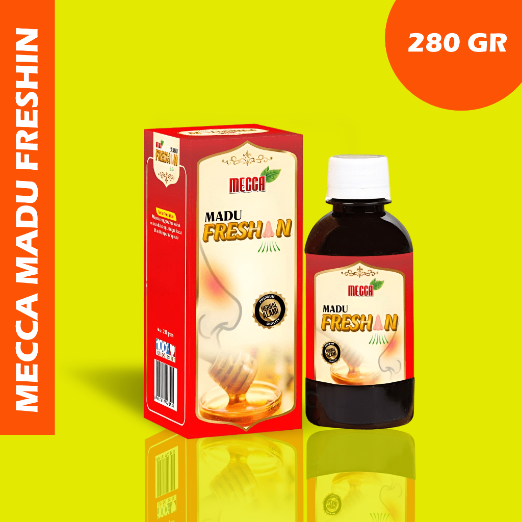 

SOLUSI PERNAPASAN PLONG Madu Mecca FRESHIN THT KEMASAN BARU Sinusitis dan Polip 280 gr Untuk Atasi Masalah Pernapasan