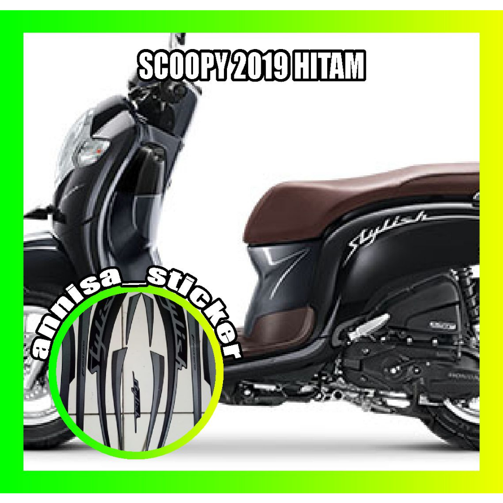 striping lis scoopy 2019 hitam