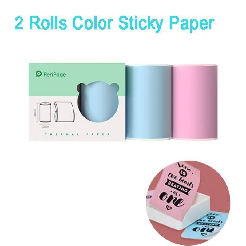 

PERIPAGE A3 COLOUR STICKER PAPER THERMAL 80x50mm Original peripage paperprint