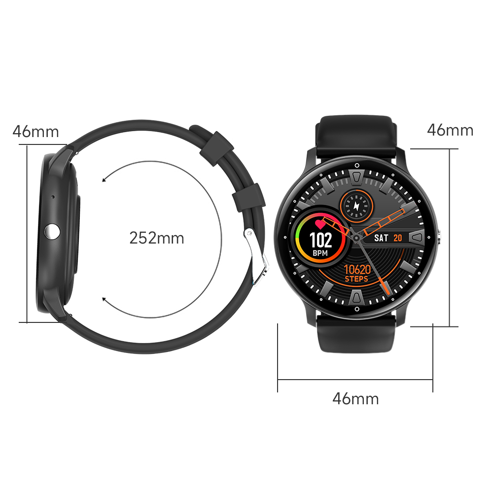 Skmei Jam Tangan Pria Wanita Smartwatch Silikon Strap Jam Tangan Tipis Digitec Olahraga Casual Smartwatch Mendukung Alat Pengukur Tekanan Darah Oksimeter Fitness Tracker