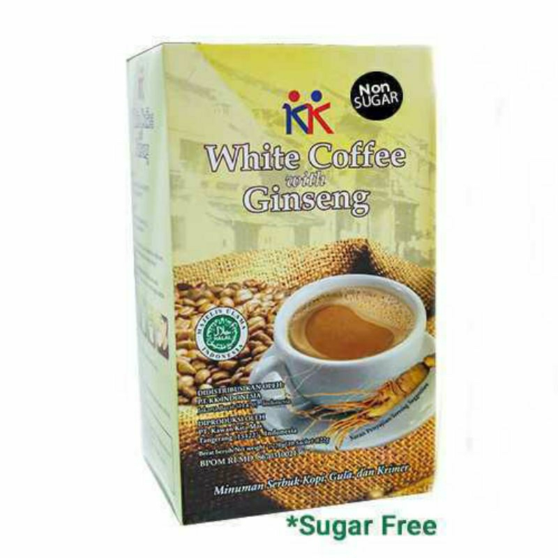 

white coffee with ginseng non sugar