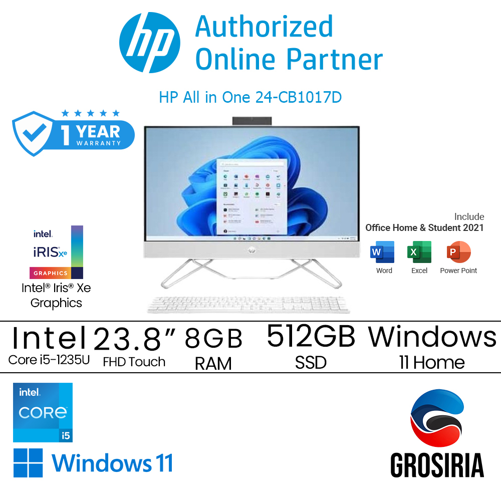 HP AIO 24 CB1017D / Intel Core i5 / 8GB / 512GB / Win 11 [742M8PA]