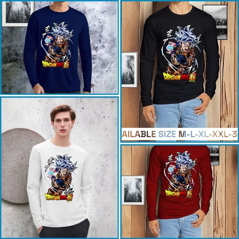 KAOS OBLONG TANGAN PANJANG DISTRO MURAH DRAGON BALL GOKU