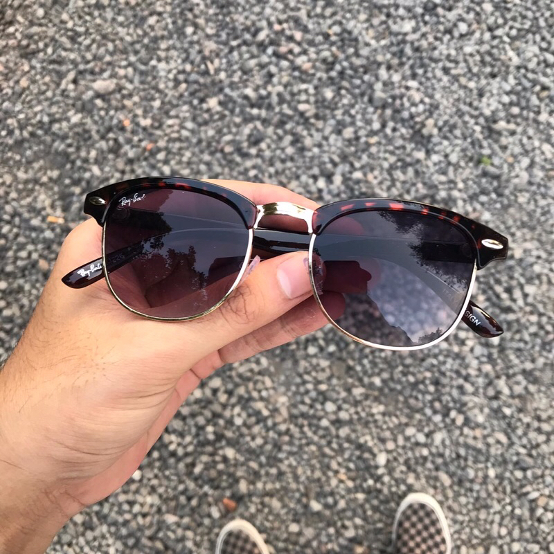 KACAMATA IMPORT LINGARDS LEOPARD CLUBMASTER / GRADATION LENS