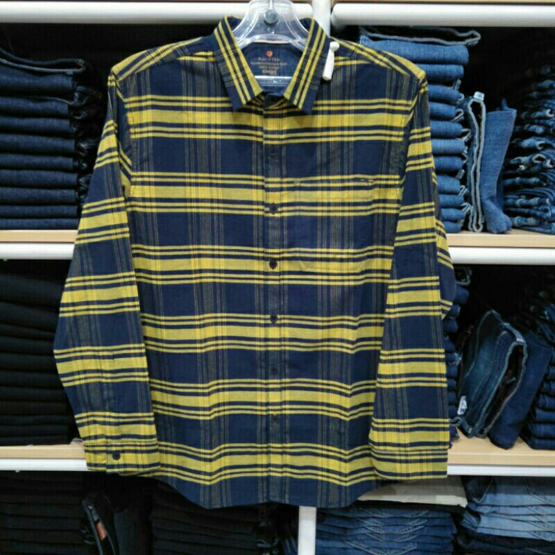 EMBA kemeja semi jaket pria lengan panjang original brand emba