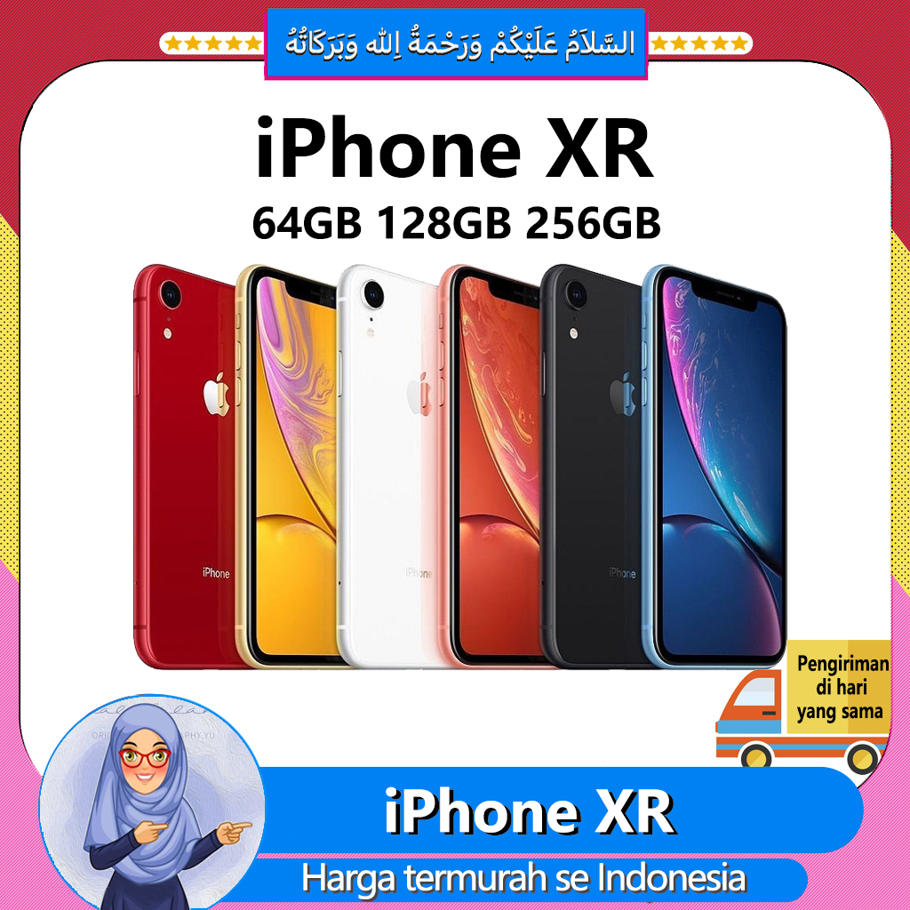 iPhone XR 256GB/128GB/64GB fullset second mulus 100% original