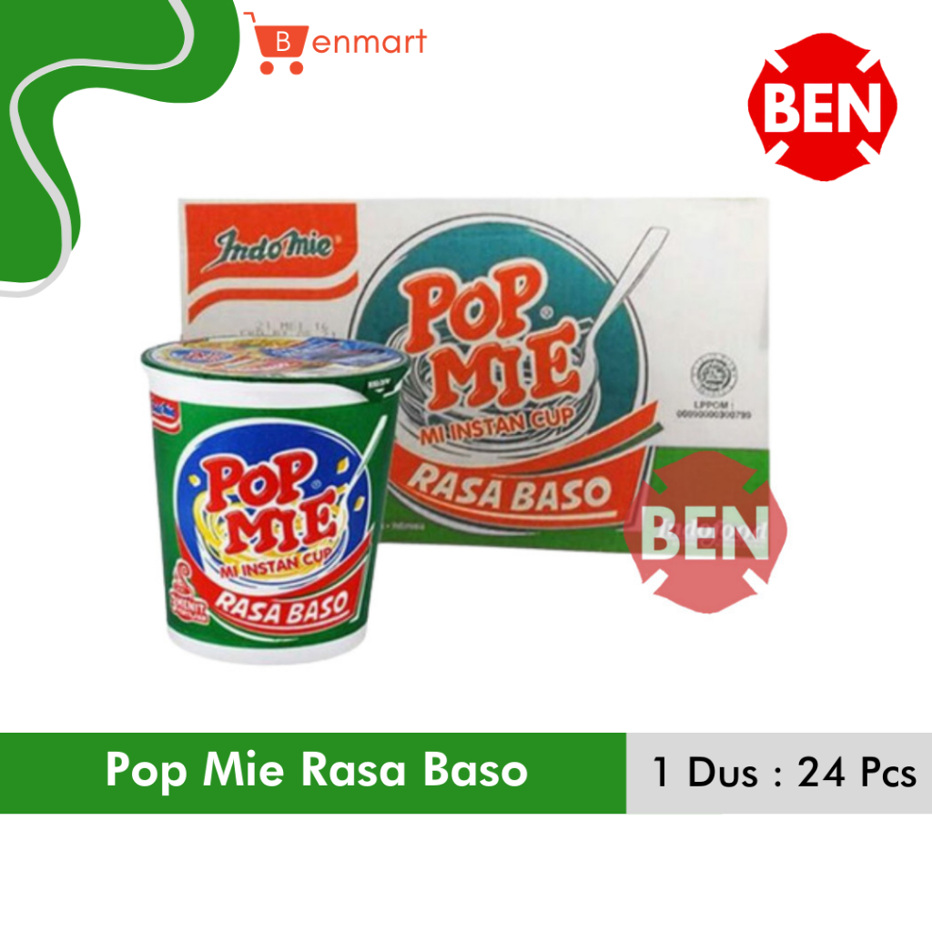 

Pop Mie Rasa Baso 1 Dus 24 Pcs Cup - Popmie Mie Instan Murah Grosir