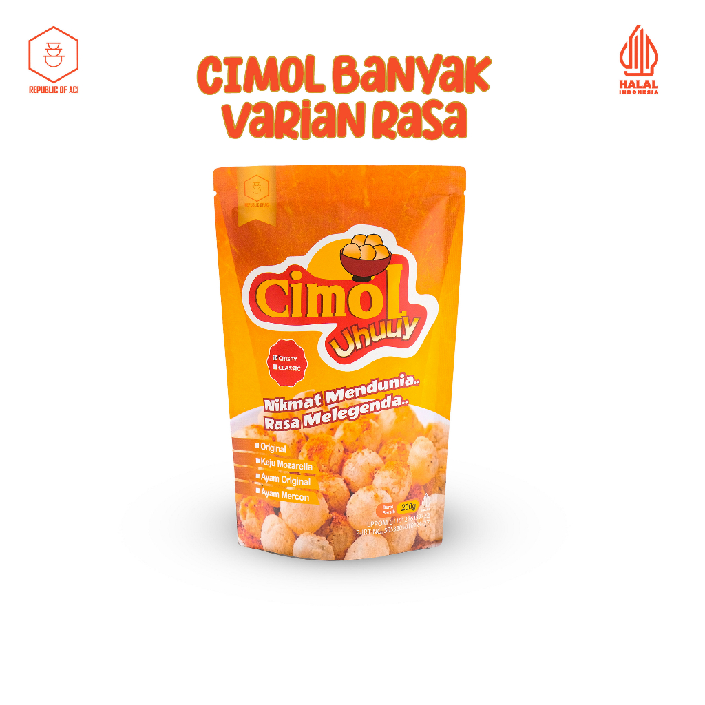 

Republic Of Aci | Cimol UHUUY Keju Mozarella Leleh Anti Meledak - Cimol Isi Banyak Varian