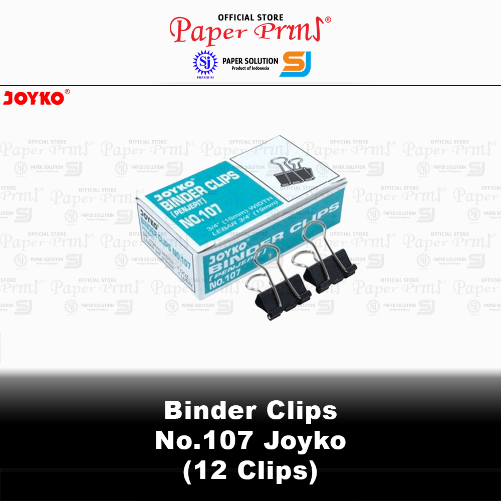 

Binder Clip 107 - Box Kecil isi 12 Clips
