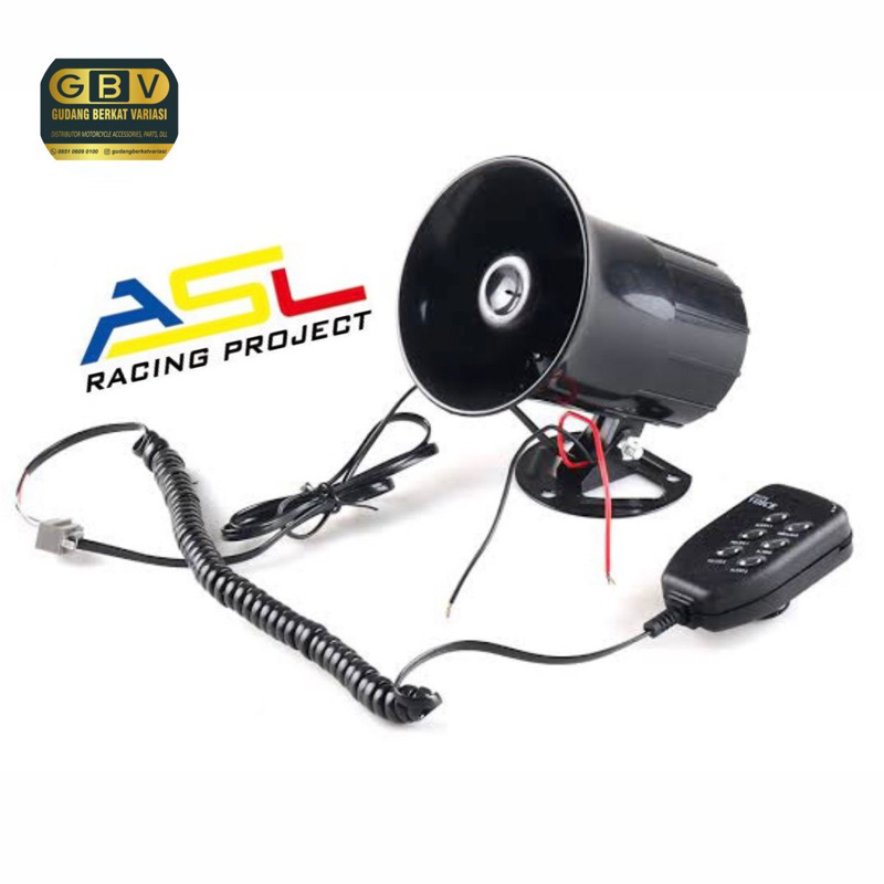 Klakson toa 6 suara mic motor mobil sirine touring