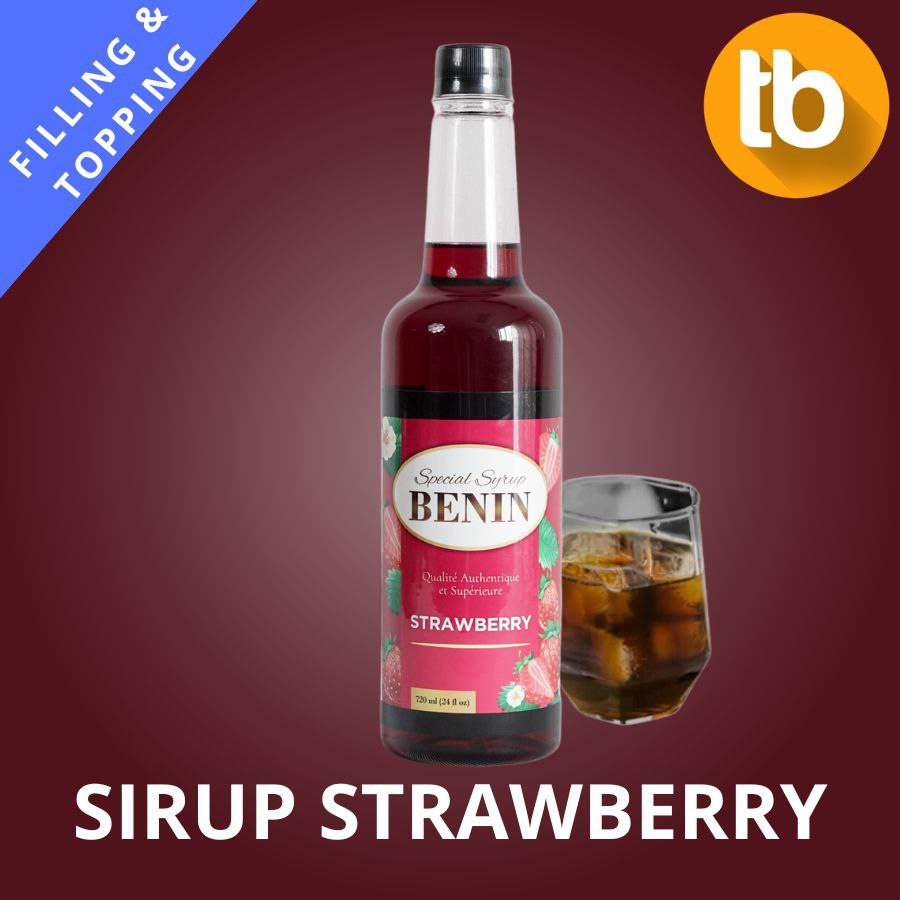 

Syrup Benin 720ml - Strawberry / Sirup Minuman Rasa Strawberry / Sirup Strawberry