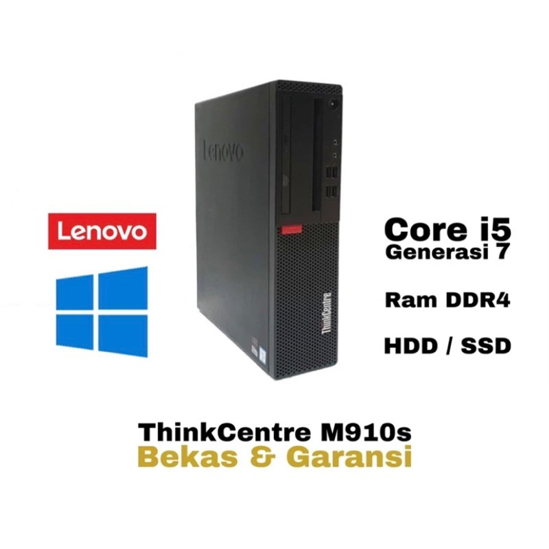 PC LENOVO M910s CORE i5 7500 RAM 16GB SSD 512 LIKE NW