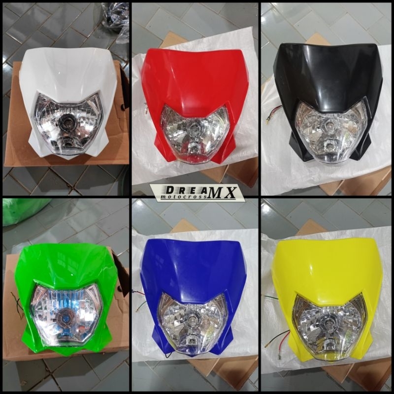 Lampu depan klx bf Dtracker new Headlamp lampu batok Dtracker new klx 150 bf