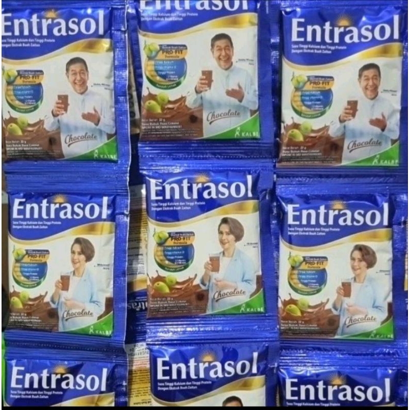 

SUSU ENTRASOL vanilla & coklat 1 renceng isi 10 SACHET