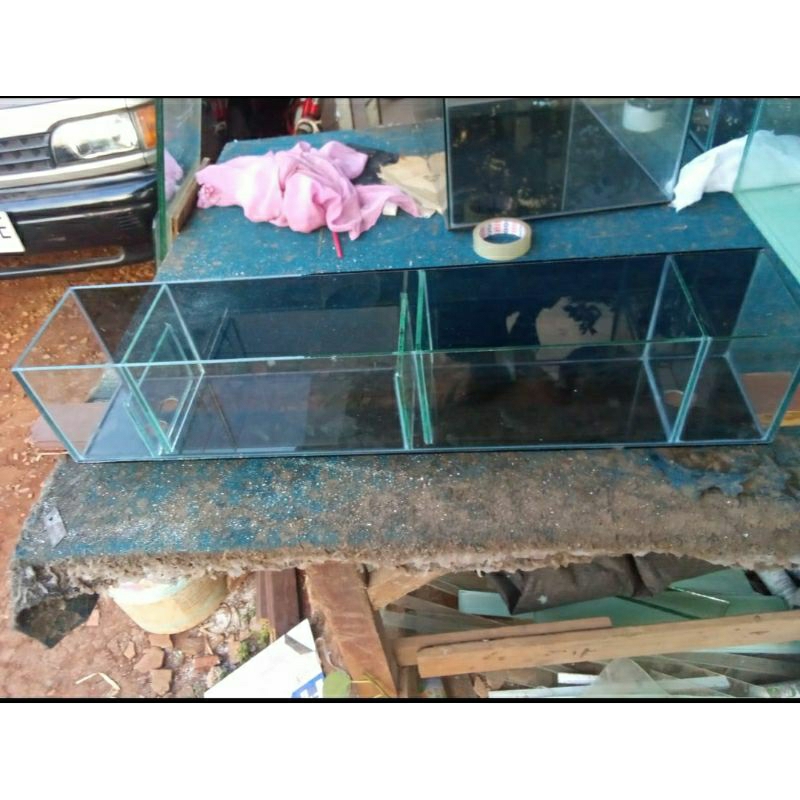 filter talang aquarium 60x15x15 talang filter kaca aquarium filter aquarium