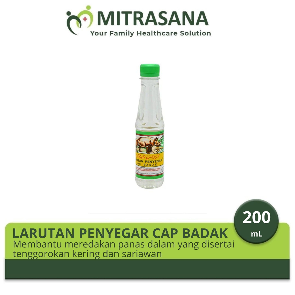 

Larutan Penyegar Cap Badak 200 mL - Membantu Meredakan Panas Dalam