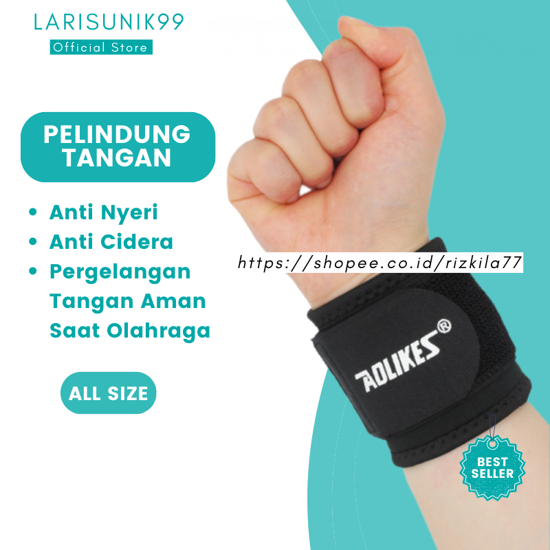Deker Pelindung Penguat Penyangga Pergelangan Tangan Wrist Wrap Wraps Hand Support Wristband Band Ba