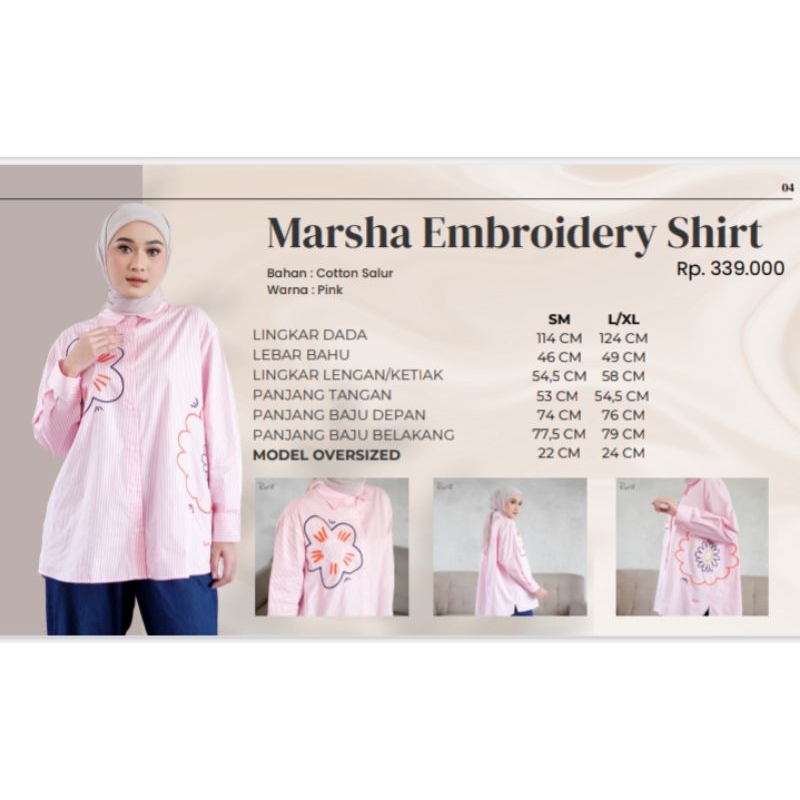 marsha emb shirt by rurik