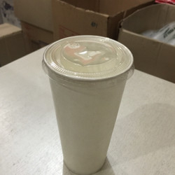 PAPER CUP 22 OZ 50 Pcs + TUTUP PUTIH POLOS
