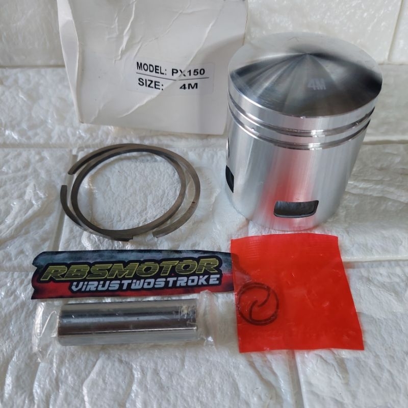 piston lengkap set seher seker vespa px150 4m import seher vespa px150 4m ringseher vespa px150