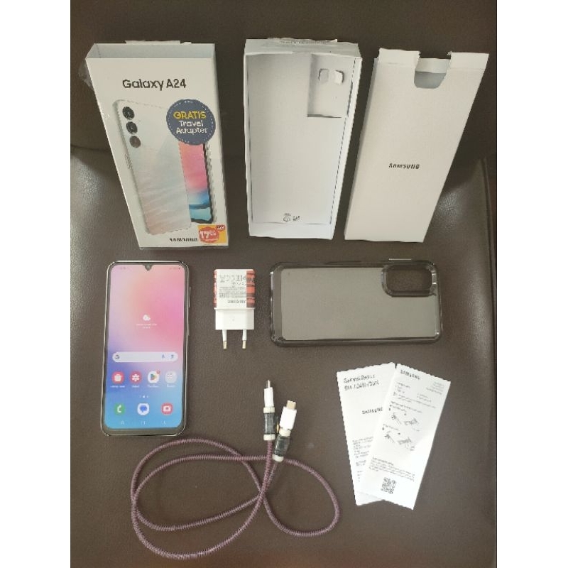 Samsung Galaxy A24 Ram 8/128gb Second Fullset Garansi Resmi Bukan a14 a23 m14 4g 5g
