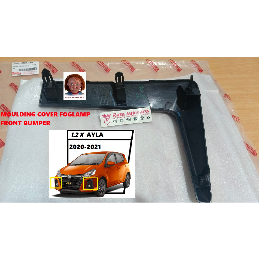 MOULDING COVER FOGLAMP BEMPER DEPAN DAIHATSU AYLA 2020-2022