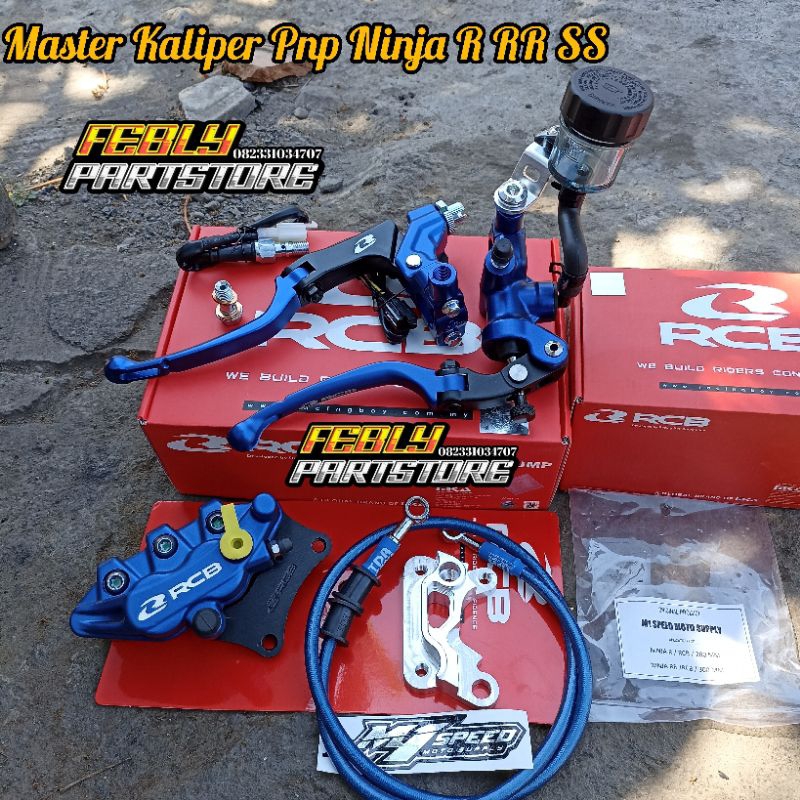 PAKET SET MASTER KALIPER NINJA R SS RR  RCB S1 SET HANDLE KOPLING RCB S1 OROGINAL KALIPER RCB S SERI