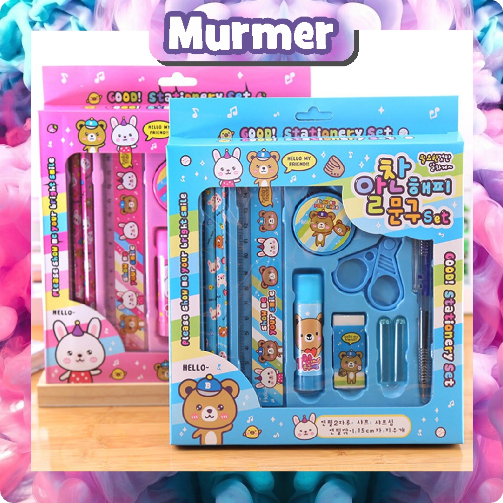 

MurmerOfficial Set alat tulis anak Set alat tulis karakter S090