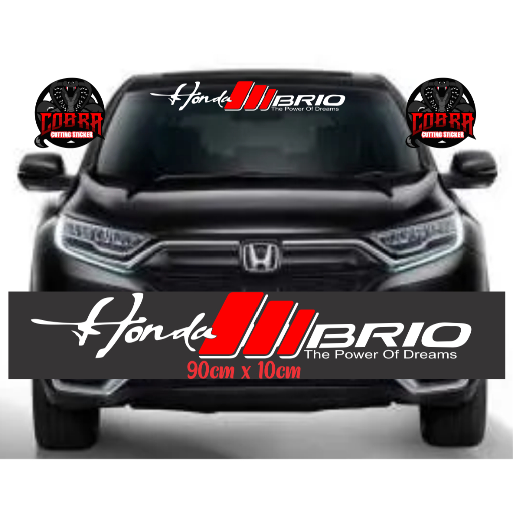 TERBARU PROMO sticker kaca mobil depan belakang honda brio cutting sticker keren