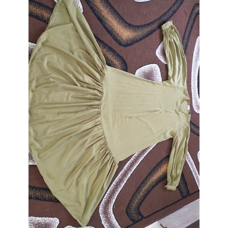 sarkis gamis lengan balon preloved istimewa
