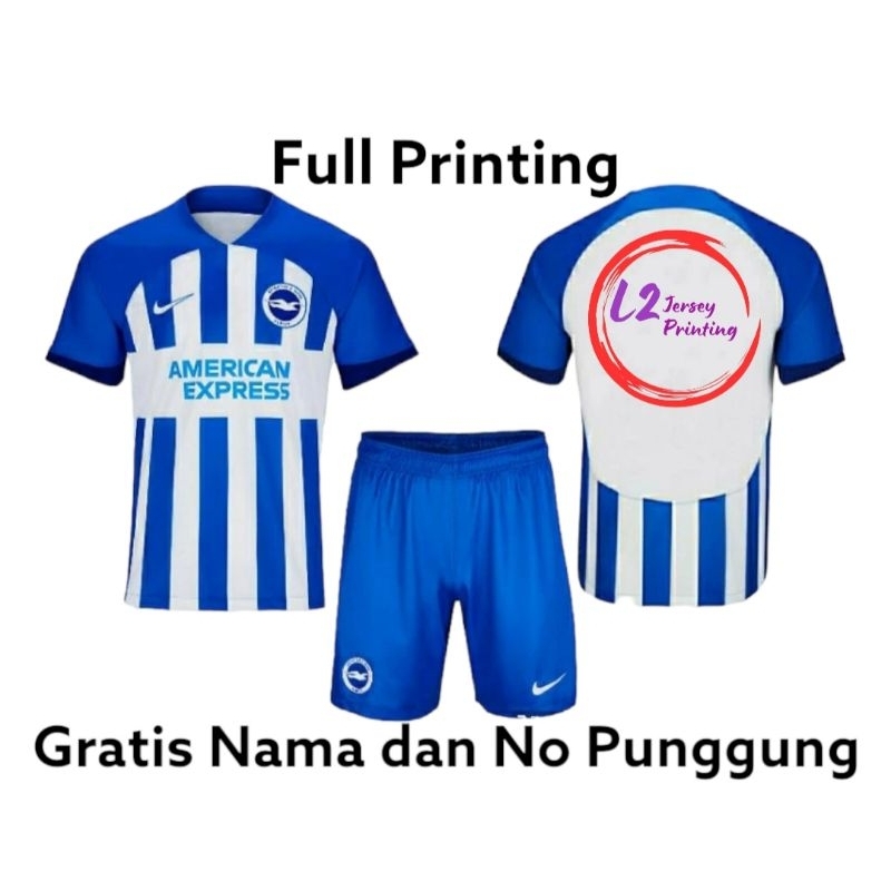 Jersey Bola Brighton Home 2024 Full Printing