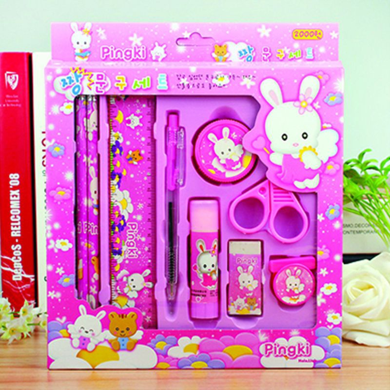 

AYESHA Paket Alat Tulis Set 9 In 1 Mini Stationery Set Karakter Set Alat Tulis Anak Kado Souvenir