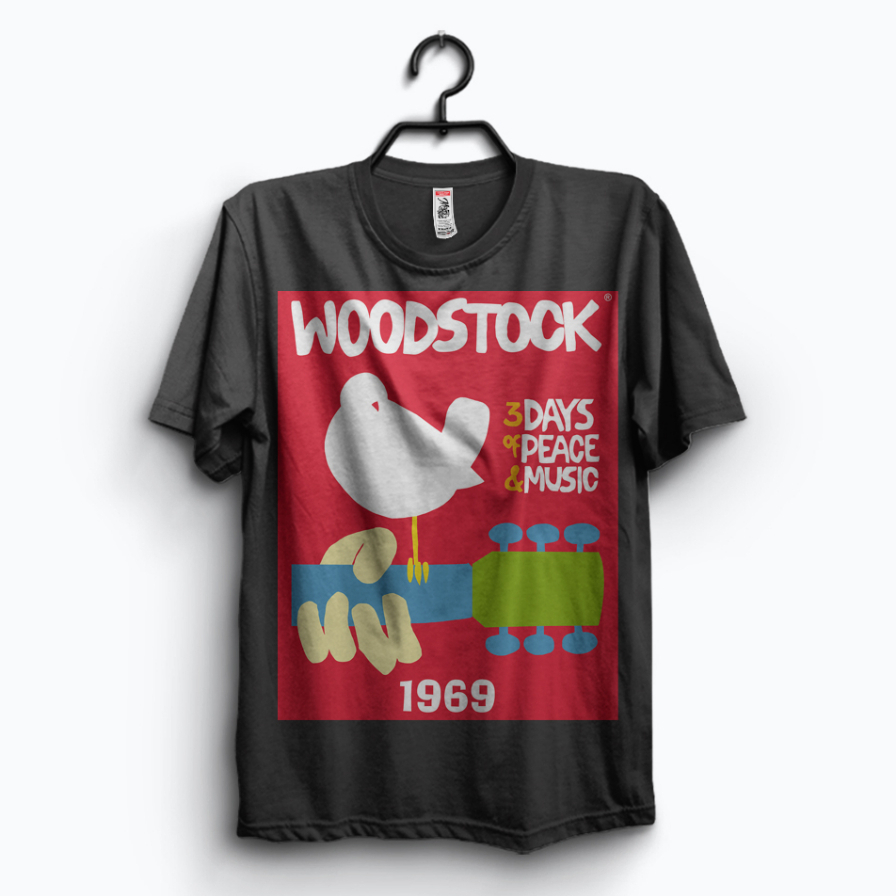 Kaos Woodstock 1969 - Woodstock Tshirt Musik